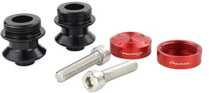 Sturzpads Rahmenschutz Fallschutz Für Aprilia RS250 RS V Mille RS 125 RS 457 RS4 125 RS 450 RS 50 RS660 Caponord 1200 6 Mm Schwingenschieber Spulen Ständer Spulen(Red Caponord Logo)