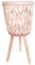 CPAOWEHF Rattan Pflanzenständer 23 X 50 cm Pflanzenregal Zur Förderung Von Grünflächen Handgefertigt Für Innen Und Außenbereiche Garten Balkone Blumen