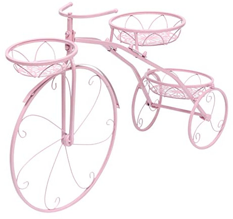 Kisangel 1 Stück Fahrradständer Pflanzenregal Innentöpfe Für Pflanzen Indoor Cycling Fahrradtopf Fahrräder Pflanzenregal Gestell Blumentopfständer Mehrschichtiges Blumentopfregal Eisen