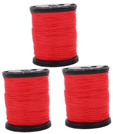 Hemobllo 3 Rolls Of Construction String Line: Nylon Masonry String Line For Outdoor Projects Building Sites Bricklaying - Strong Nylon Cord For Construction Needs