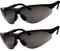 grinderPUNCH 2 Pairs Bifocal Safety Sunglasses Black Lens with Reading Corner - Fully Adjustable Arms Diopter/+3.00