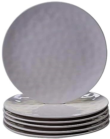 Certified International Solid Color - Heavy Weight Melamine Cream Dinner Plate 11 (450 Grams)