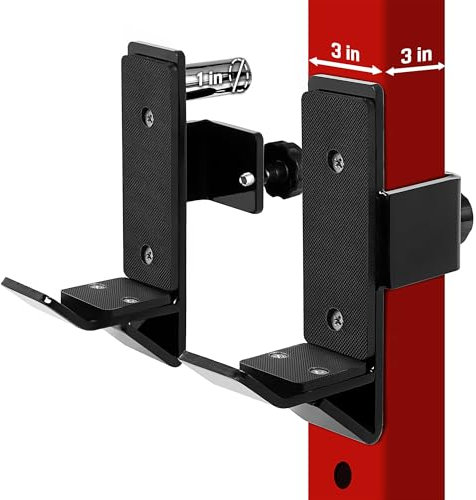 Yes4All QNGK 3x3 Befestigung Power Rack Aufsatz, 3x3 J-Hooks, 7,6 cm x 7,6 cm