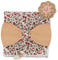 SHIPITNOW Noeud Papillon et Boutons de Manchette Bois clair - Pochette Costume Tissu Liberty Rose - Vendu dans un Coffret en Bois