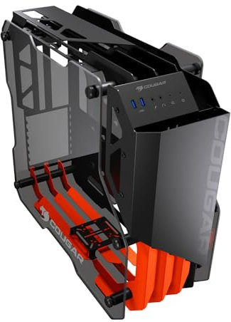 COUGAR GAMING | BOITIER PC GAMING | BLAZER ESSENCE - Tour gaming à cadre ouvert - Structure Aluminium - Prise en charge système de watercooling de 240 mm