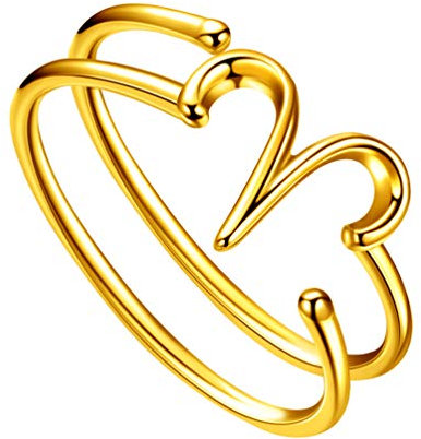 Jewmon Einstellbarer Widder Sternzeichen Fingerring 925 Sterling Silber 18 Karat vergoldet 12 Sternbild Astrologie Band Ring Geburtstagsgeschenk FR0002B-Y