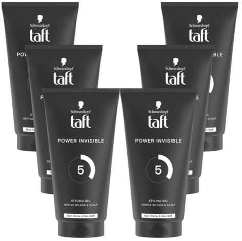 Schwarzkopf 3 Wetter taft Gel Power Invisible mega starker Halt 5, 6er Pack (6 x 150 ml)