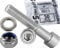 Stahlia 10 Zylinderkopfschrauben 10 Unterlegscheiben & 10 Muttern Set M8 x 50 mm Edelstahl Teilgewinde (30 Teile) DIN 912|125|985 Maschinenschrauben Innensechskant