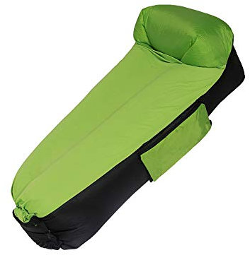 BANGSUN Aufblasbare Liege Couch Tragbare Relax Air Bag Sofa Lazy Bed Schlafen Grün Schwarz