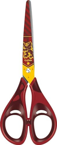Maped - Forbici Harry Potter 16 cm - Scolastiche a Partire dai 12 Anni per Raccolta e Licea Con Anelli Soft Comfort - Lame Decorate Harry Potter 466900 Marrone