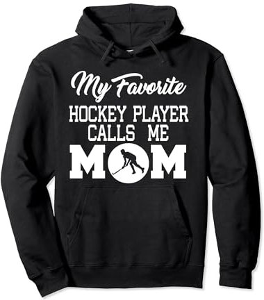 Mein Lieblingshockeyspieler nennt mich Mama - Hockey Mom Funny Pullover Hoodie