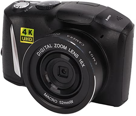 Bewinner Appareil Photo Numérique CD-R3 4K, Caméra Vidéo 48 Mégapixels, Caméra de Vlogging à Zoom Numérique 16X, écran 3,2 Pouces, Diffusion Vidéo en Direct, Webcam