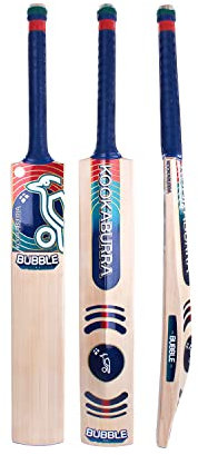 Kookaburra Bubble 2.1 Cricketschläger, Blau/Grün/Rot, Kurzer Griff