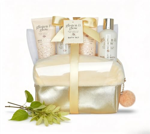GLOSS ! Coffret Bain Gold – Soin & Relaxation – Parfum Floral – Idée Cadeau Élégante – Trousse