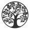 JTBDWOSK 40cm Wall Hängende Lebens Baum Metall Wanddekoration Wohnzimmer Wandkunst Dekoration Wandbild Ornamente Family Geometrische Dekor,A,30CM