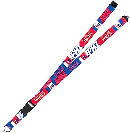 Rico Industries NBA Basketball Philadelphia 76ers Umhängeband mit Sicherheitsverschluss, Unisex, 48,3 x 2,5 cm, Flash