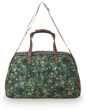 Pip Studio [A] Weekend Bag Medium Tutti i Fiori Green 57x22x37cm