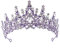 Hochzeit Braut Kristall Tiara Strasssteine Mädchen Haar Krone Prinzessin Stirnband Krone Haarschmuck für Hochzeit Verlobung Geburtstag Party Schönheitswettbewerb Bühnenauftritte,Lila