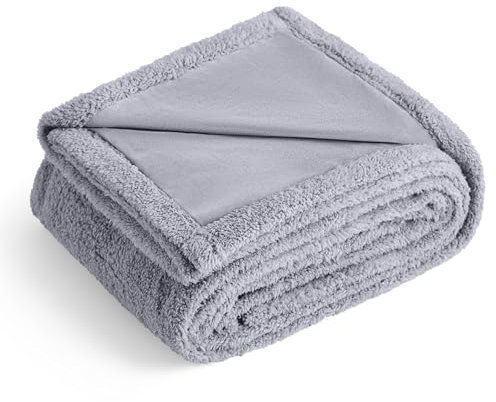 YUNXANIW Hundedecke, für große oder kleine Hunde, Katzendecke/wasserdichte Decke, Hundedecken groß waschbar/Reisedecke/Fleecedecken für Haustiere/Katzendecken (Light Grey, 60cm*80vm/1pc)