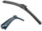 Limpiaparabrisas delantero 58 cm Wiper Blade plano universal con 10 adaptadores, Escobillas Limpiaparabrisas Coche