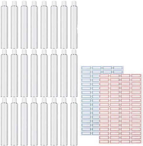 Graootoly Leere Farbtuben Aluminium Farbtuben Farbtuben 20 ml zur Herstellung von Farbe und Aufbewahrung von verbleibenden Farben Acrylöl