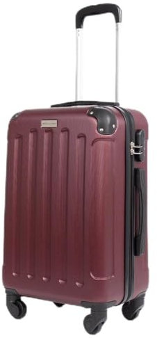 VERTICAL STUDIO 20 Handgepäck Koffer, abschließbarer Hartschalen-Trolley. Reisegepäck, Bordgepäck (H×B×T): 54 cm × 38 cm × 21 cm, für Flugzeugreisen (weinrot)