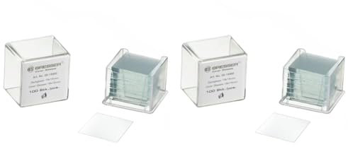 Bresser Mikroskop Deckgläser 22x22 mm 100 Stück (Packung mit 2)