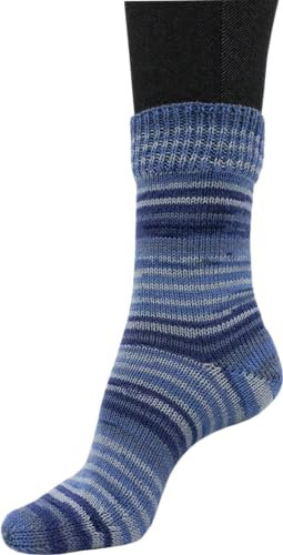 Sockenwolle Strumpfwolle Color 4fädig 100gr Knaul - Farbauswahl an butem Strumpfgarn- 420m Lauflänge, Filzfrei (1009)