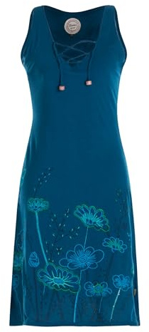 Vishes - Alternative Bekleidung - armloses Damen Longshirt-Kleid Mini-Kleid Tunika-Kleid T-Shirtkleid