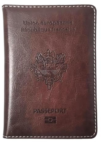 Rumgug Custodia per Passaporto in Pelle PU - Porta Passaporto da Viaggio con Blocco RFID - Slim Custodie Porta Passaporto - Copertina per Passaporto e Supporto per Documenti, Accessori da Viaggio