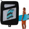 Uozonit Surfflossen-Organizer, Tasche für Surfflossen – Finnen-Organizer, Surffinnen-Halterung | Aufbewahrungstasche für Flossenetui, tragbare Transporttasche,