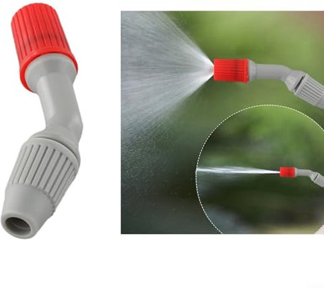 Effektive verstellbare Sprühdüse für Unkrautvernichter, entworfen für Landwirtschaft und Heimgebrauch (schwarz mit Ventil)
