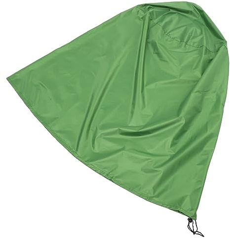 SEWOART Brunnenabdeckung Wetterfeste Schutzhülle aus Oxford Gewebe mit UV Schutz und Kordelzug Grün D36 X H42 Inch für Outdoor Gartenbrunnen im Winter