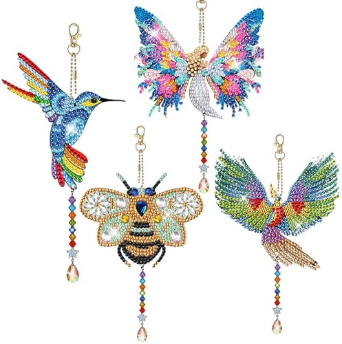 Gutluz Bastelset Mädchen ab 8 Jahre - Diamond Painting Kinder ab 8 Jahre Sonnenfänger Kristalle Bastelset - Geschenke für Mädchen 7 8 9 10 11 12 Jahre