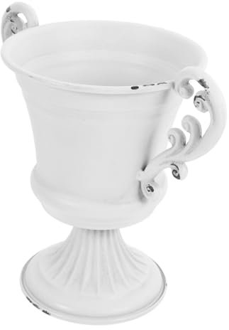 Cabilock Jarrón Vintage De Pedestal para Jardín Maceta para Exteriores Decoración De Mesa para Eventos y Bodas