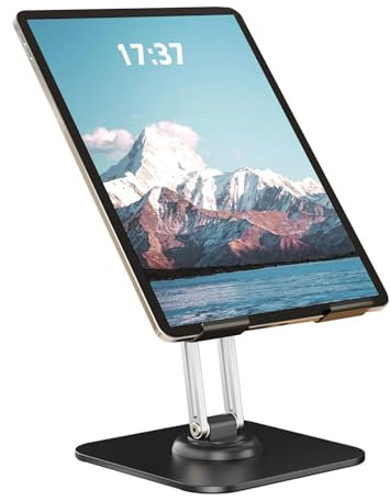 AUTUUCKEE Tablet Stand, Portable Monitor Stand Adjustable Tablet Holder, Rotating 360° Stand for Desk Compatible with iP-ad Accessories Tablets, Phone, PS, Switch, Other 4-13 Device