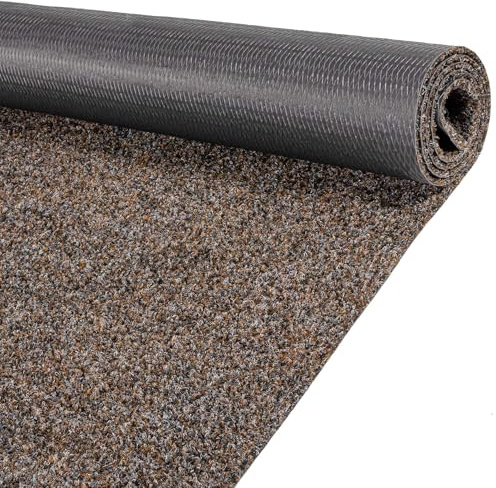 ANRO Teppich Läufer Schmutzfangmatte Sauberlaufmatte Fußmatte Indoor Outdoor Flur Eingang Oskar 200 x 80 cm Braun