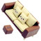 UPKOCH 1set Miniature Dollhouse Sofa Living Room Furniture Model Stool Realistic Design for Crafting Cozy Ambiance Dollhouse Decor