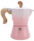 Oreilet 150 Ml de Olla Moka, café Espresso y Cafetera de Estilo Italiano, Cafetera de una Sola Válvula Cubana, para Principiantes, para Principiantes de café. (Gradiente rosado)