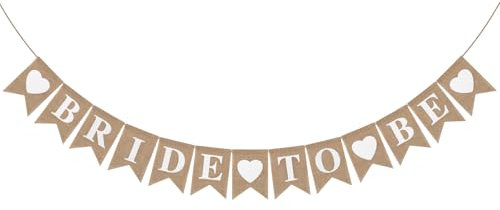 Bride to Be Girlande, JGA Deko, Bride to Be Banner, JGA Accessoires Frauen, Wimpelkette Hochzeit Deko für Junggesellenabschied Bachelorette Party Bridal Shower