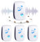 Repelente Ultrasónico de Plagas, 4 Pack Electrónico Repelente Mosquitos, Repelente Control de Plagas para Interiores, Anti Mosquitos, Moscas, Ratones, Cucarachas, Arañas, Roedore
