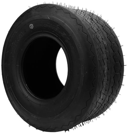 Acouto 4 Pli Pliés Pneu de Tondeuse sans Tube 18x8.50-8 4 Pli Pli du Gazon 18x8,5-8 avec Motif de Bande de Roulement pour Les Tondeuses de Jardin
