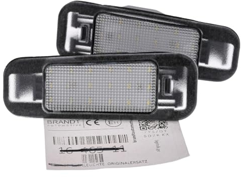 BRANDT AUTOMOTIVE Kennzeichenleuchten LED kompatibel mit Kia Rio II Limousine JB 05-11 Rio5 II Stufenheck JB 06-11