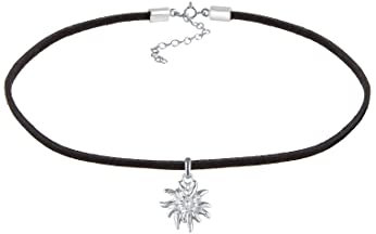 Elli Halskette Damen Choker Sonne Anhänger Trend aus 925 Sterling Silber