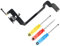 MMOBIEL Ladebuchse Kompatibel mit iPhone XS - 5.8 inch - 2018 - Dock Connector Flex Kabel - Audio Jack/Mikrofon/Antenne Ersatz - Inkl. Schraubenzieher - Grau