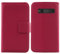 Lankashi Premium Genuine Real Flip Folder Folio Leather Case TPU Silicone Shell For Doro 1370/1371 / 1372 2.4 Book Wallet Business Phone Protection Protector Cover Skin Pouch Etui (Rose)