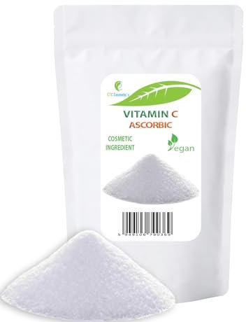 Vitamin C (ascorbic acid) - 25 gr - Verwendung in Lotionen, Tonern, Cremes, Seren, Masken, Anti-Aging-Produkten, Sonnen- und After-Sun-Formulierungen, Hautaufhellungsprodukten