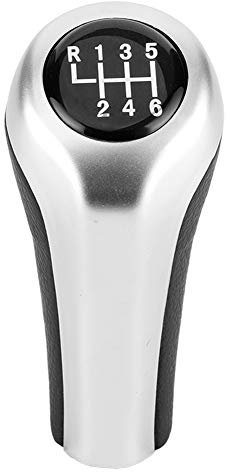 EVGATSAUTO Schaltknauf, 6 Gang Schaltknauf Schalthebelknopf Passend für 3er Serie 1 Serie X1 E60 E61 E62 E87 E88 E90 E91 E83