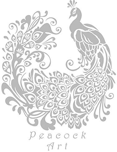 Ideen mit Herz Metallic Bügeltransfer | glänzend | DIN A4 | Textilien wie T-Shirts & Taschen mit Bügelmotiven verzieren | Bilder schnell & einfach aufbügeln | DIY Textildesign (Pfau | silber)