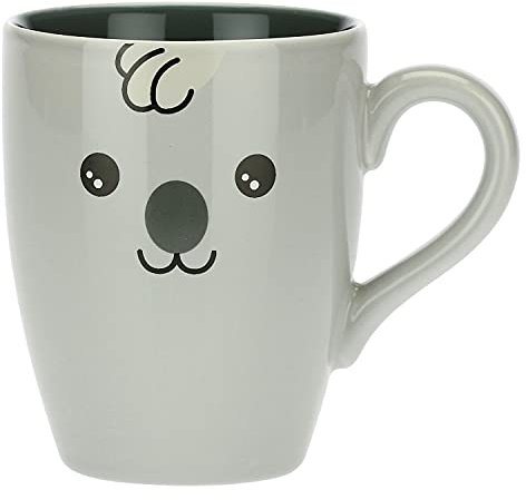 THUN - Tazza Mug Sydney in Porcellana per tè, caffè, Tisana, Latte e Ciocolata Calda - Accessori Cucina - Linea Teddy Friends - Porcellana - 300 ml